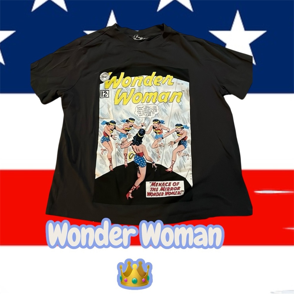 💥WONDER  WOMAN💥 H&M graphic tee is for you. Crew neck design EUC SZ:Small